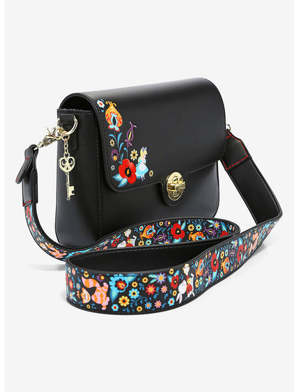 Alicia En El Pais De Las Maravillas Bolsa Crossbody Flores