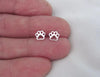 Aretes Huellita De Perro Plata