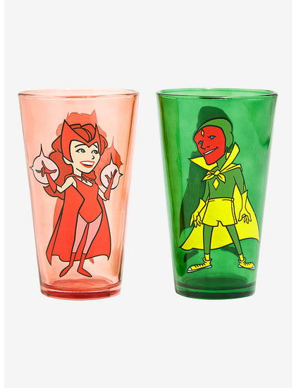 Wandavision Set De Vasos Cristal Marvel
