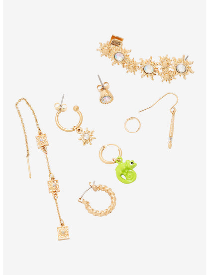Enredados Rapunzel Set De Aretes Earcuff Mismatch