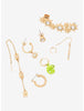 Enredados Rapunzel Set De Aretes Earcuff Mismatch