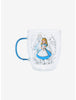 Alicia En El Pais De Las Maravillas Taza Cristal Glitter