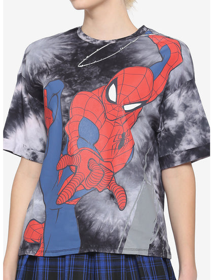 Spider Man Camisa Tie Dye Hombre Araña
