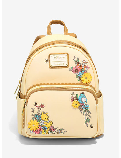 Winnie Pooh Mochila Floral Amarillo