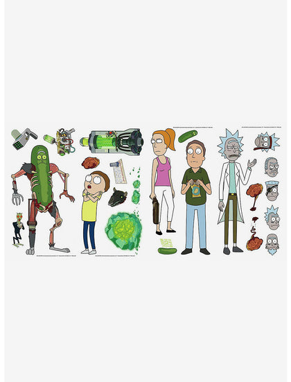 Rick Y Morty Calcamonias Decorativas Para Pared