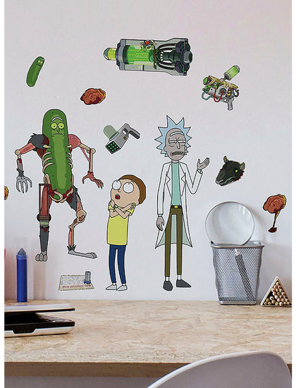Rick Y Morty Calcamonias Decorativas Para Pared
