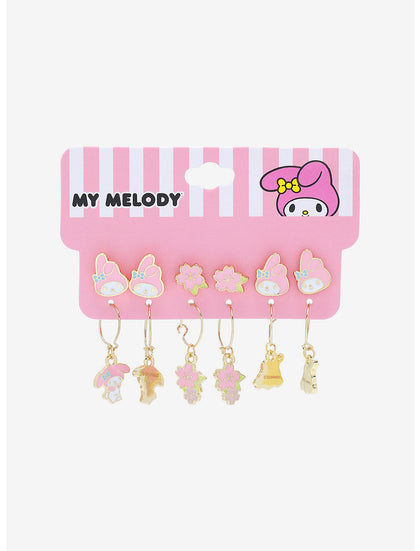 My Melody Sakura Set De Aretes