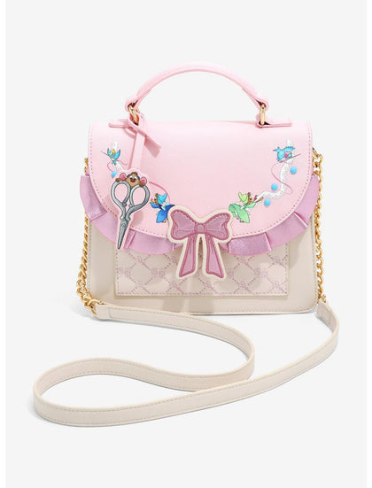Cenicienta Bolsa Crossbody Costuras Ratonsitos