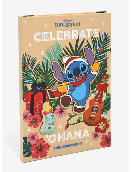 Stitch Disney Paleta Sombras Navidad Ohana