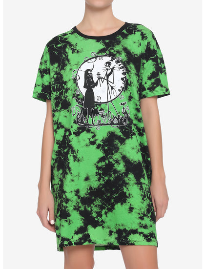 Extraño Mundo De Jack Vestido Tie Dye Verde Camison