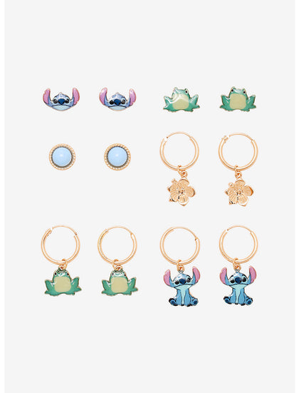 Disney Lilo & Stitch Rana Set De Aretes Mini Hoop