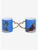 La Dama Y El Vagabundo Set De Taza Pareja Corazon