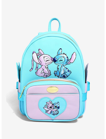 Stitch Y Angel Mochila 2 En 1