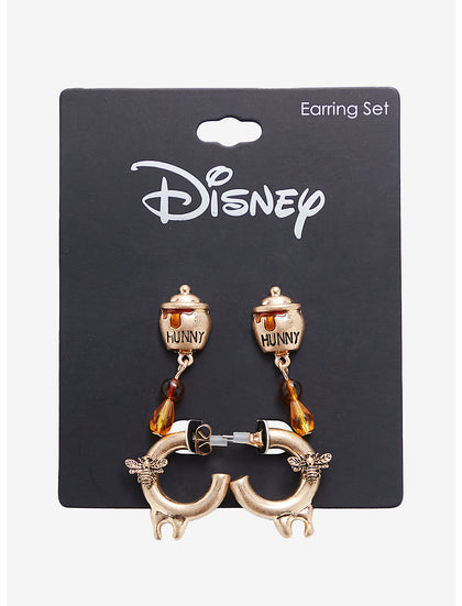 Winnie Pooh Set De Aretes Miel