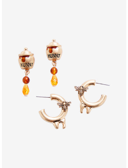 Winnie Pooh Set De Aretes Miel