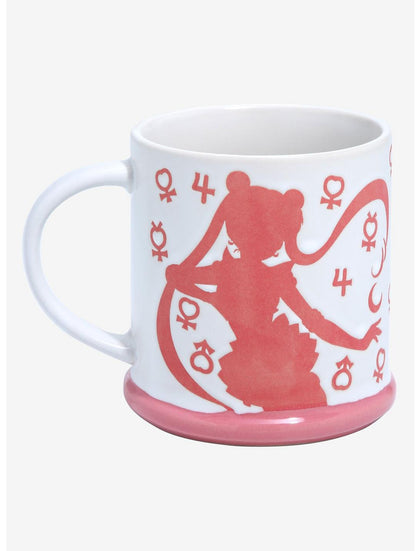 Sailor Moon Taza Rosa Iconos