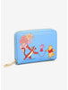 Winnie Pooh Cartera Azul Floral