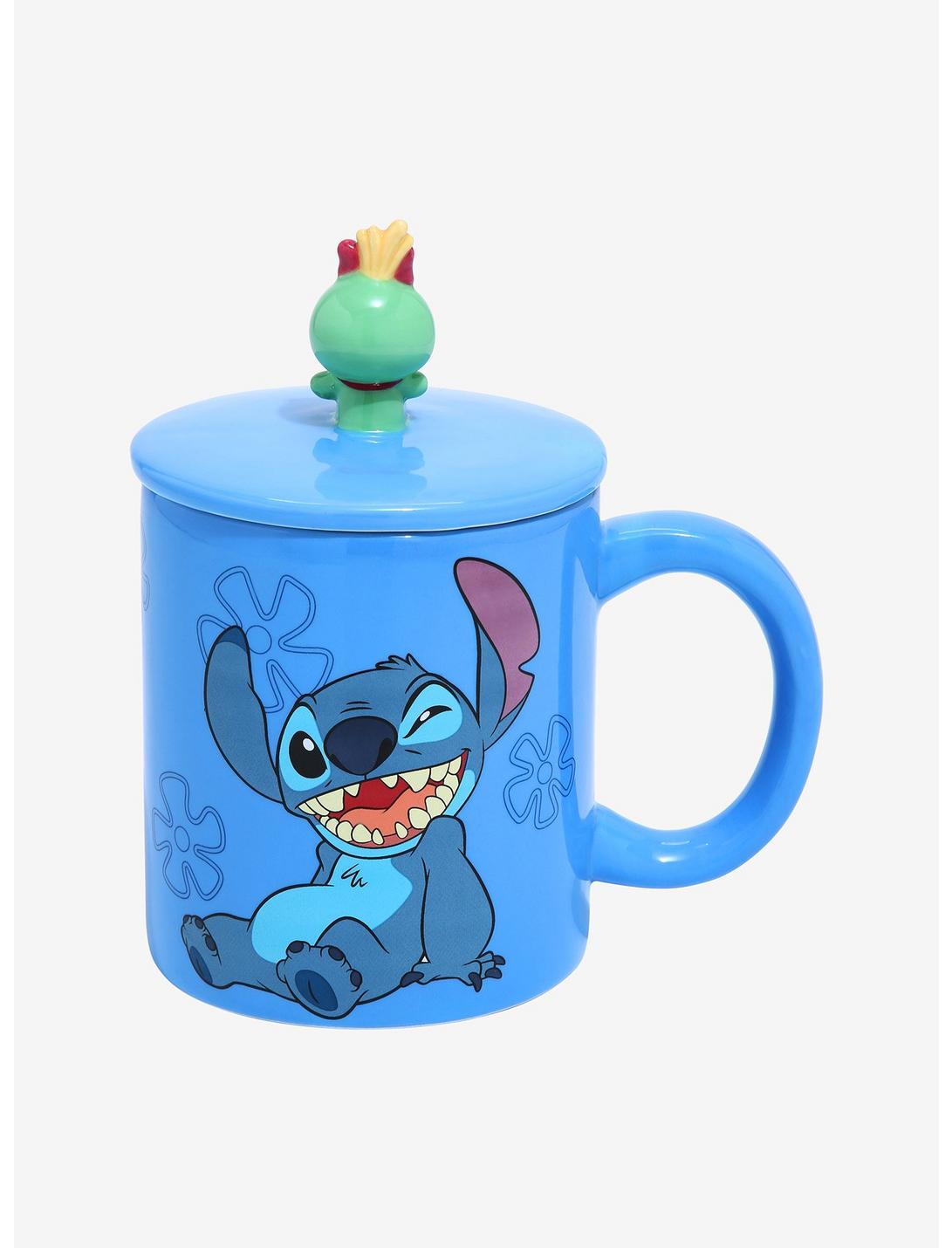 Disney Lilo & Stitch Scrump & Stitch Ohana Taza Y Tapadera