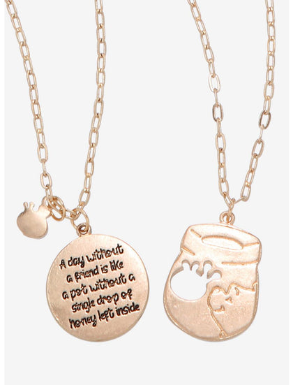 Winnie Pooh Set Mejores Amigos Collar Bff