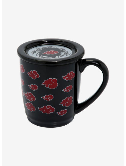 Naruto Shippuden Akatsuki Nube Taza con Tapa