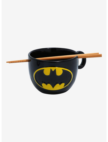 Batman Bowl Ramen Con Palillos