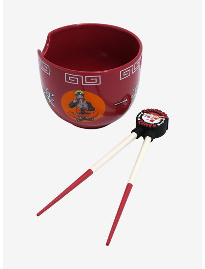 Naruto Bowl Set Con Palillos