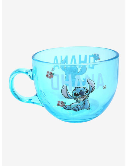 Stitch Taza Cristal Ohana