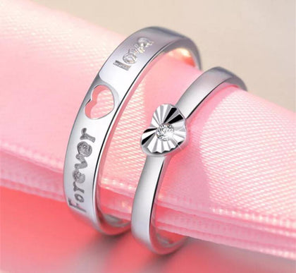 Anillos De Pareja Zircon Heart