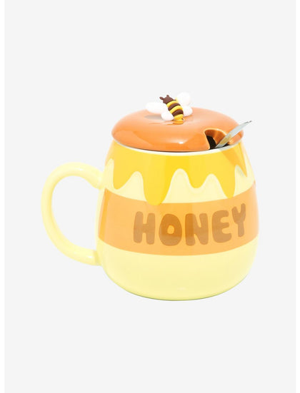 Winnie Pooh Taza Con Tapadera Miel