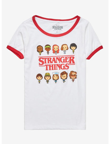 Stranger Things Camisa Personajes Chibi