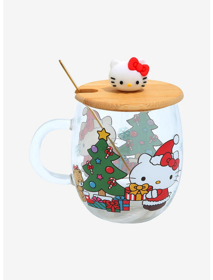 Sanrio Hello Kitty Taza Navidad Con Cuchara