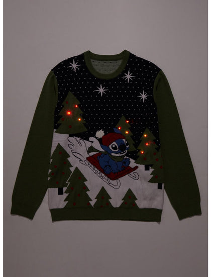 Stitch Ugly Sweater Con Luces