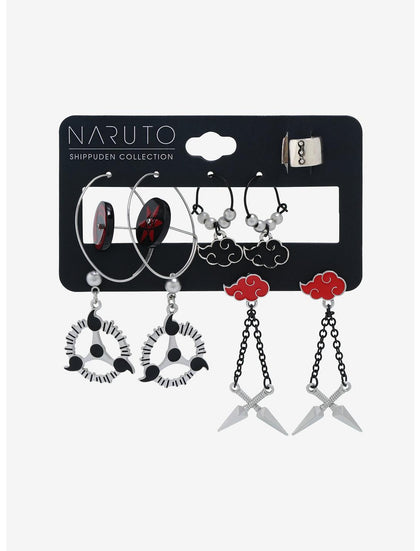 Naruto Set De Aretes Mismatch Akatsuki