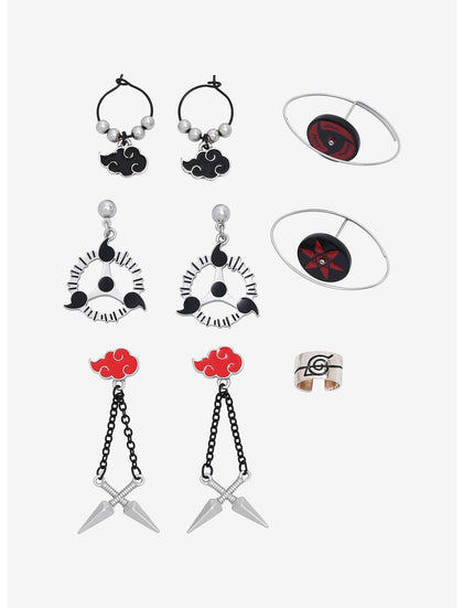 Naruto Set De Aretes Mismatch Akatsuki