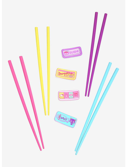 Sanrio Hello Kitty Set De Palillos Pastel