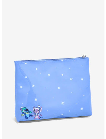 Stitch Y Angel Bolsa Cosmetiquera Invierno