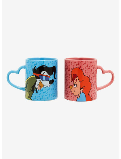 Disney A Goofy Movie Max & Roxanne Corazon Set De Tazas
