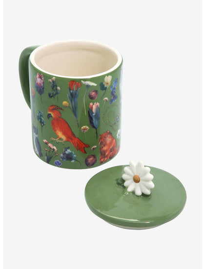 Harry Potter Taza Con Tapadera Flores