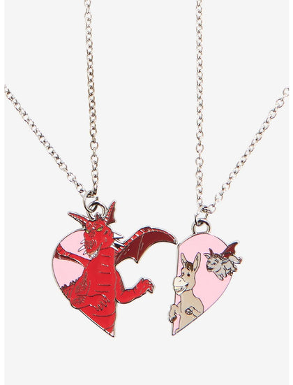 Shrek Collar Pareja Burro Dragon