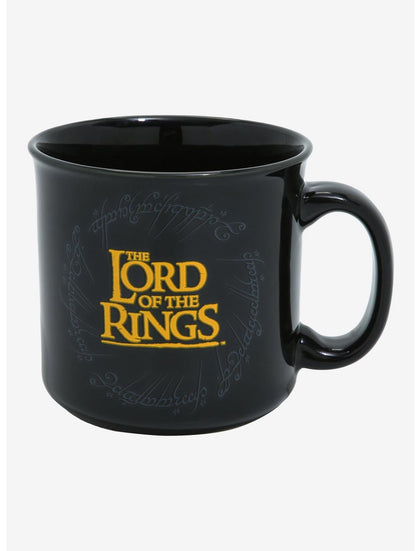 Señor De Los Anillos Taza Logo Color Negro