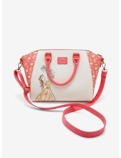 La Bella Y La Bestia Bolsa Rosa Satchel