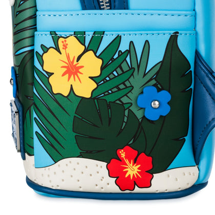 Stitch Mochila Hawaii Flores