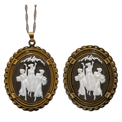 Wandavision Set De Collar y Broche Agatha PRE-ORDEN