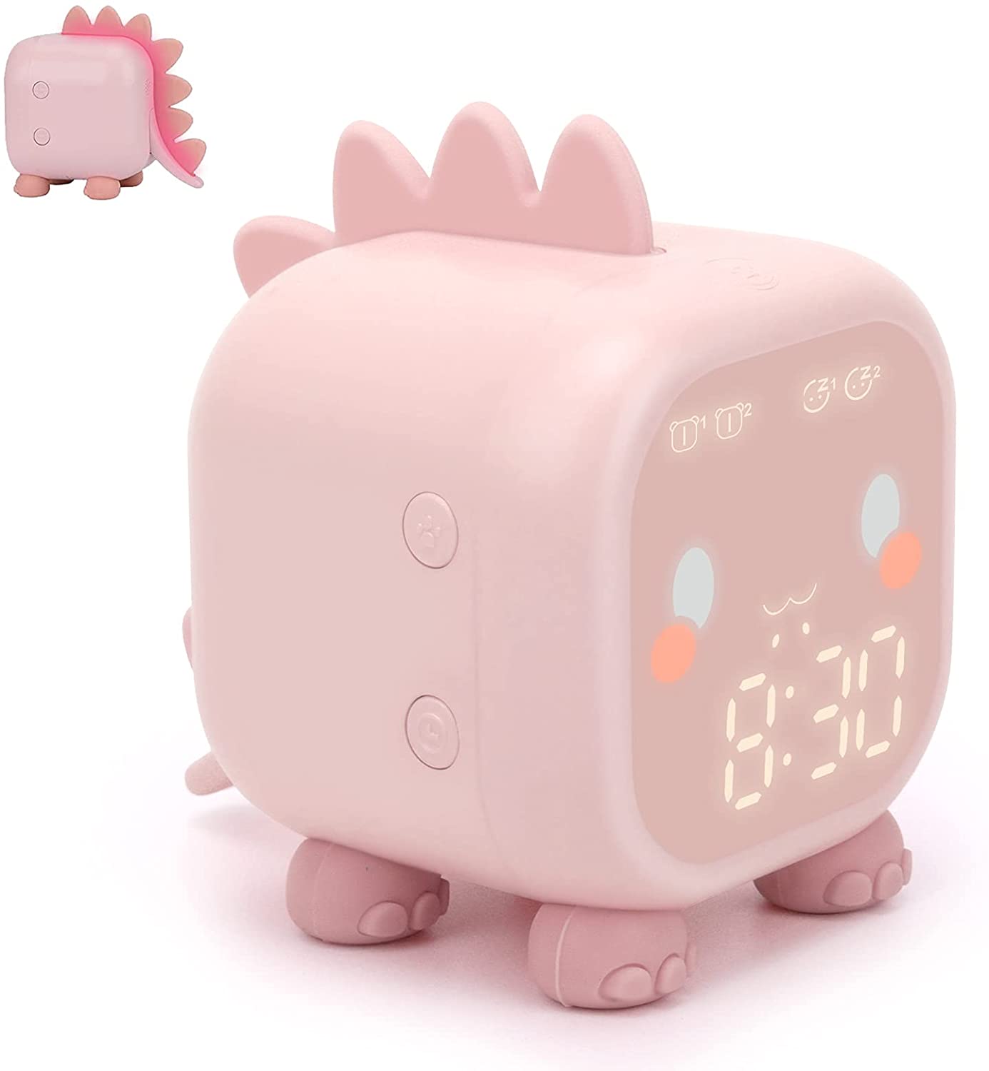 Reloj despertador de luz de amanecer para niños con sueño pesado