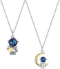 Set De Collares Para Pareja Astronauta Planeta Luna