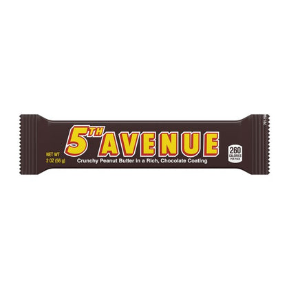 5TH AVENUE, Crunchy Peanut Butter in a Rich, Chocolate Coating Candy, 2 oz