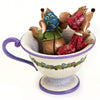 Cenicienta Taza Decorativa Jaq y Gus Figura Resina de Piedra