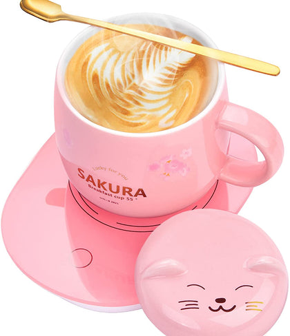 Calentador De Taza Set Taza Incluida Sakura