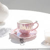 Concha Taza Sirena Perla Con Plato