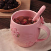 Taza Con Tapadera Sakura Kawaii